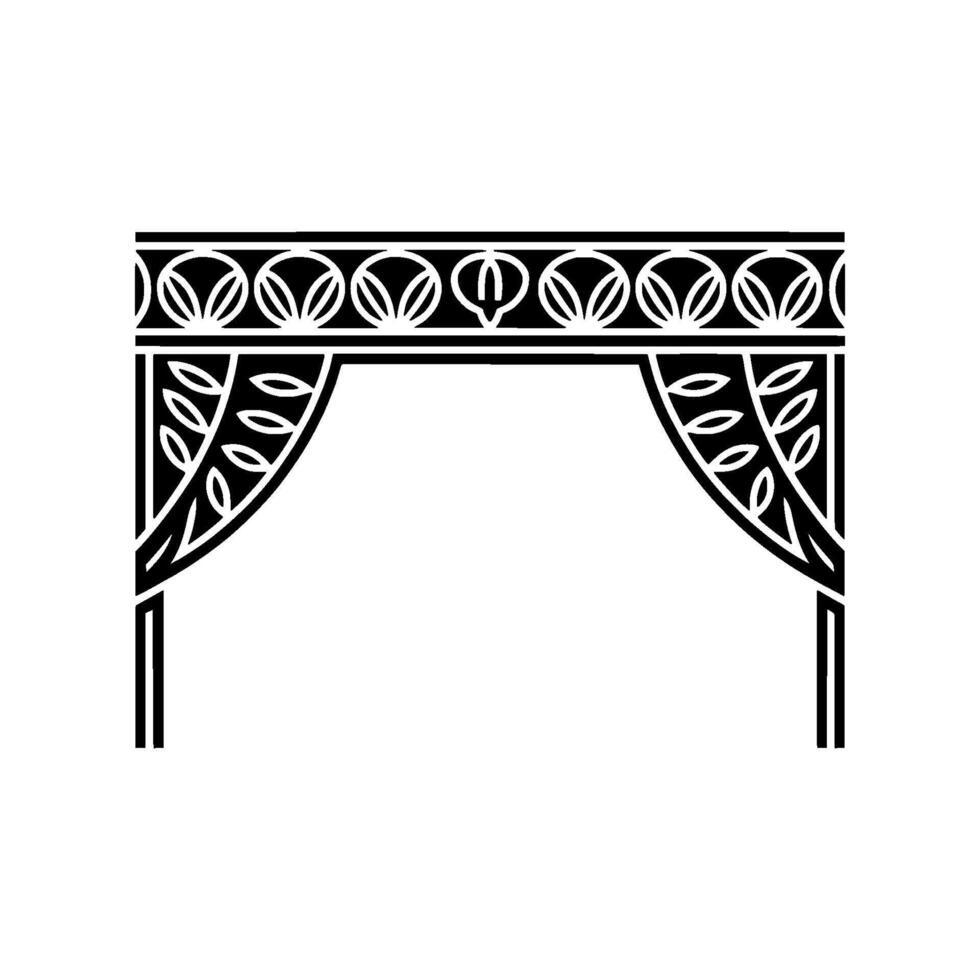 Art Deco Archway Ornament, Geometric - Art deco vector