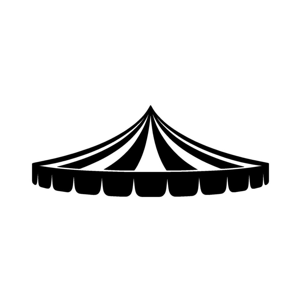 Minimalist Tent Silhouette, Event Coverage, Celebration vector