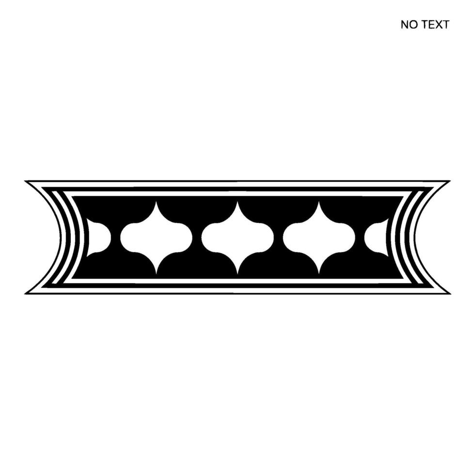Geometric Deco Border, Minimalist Black White - Minimalism - Pattern vector