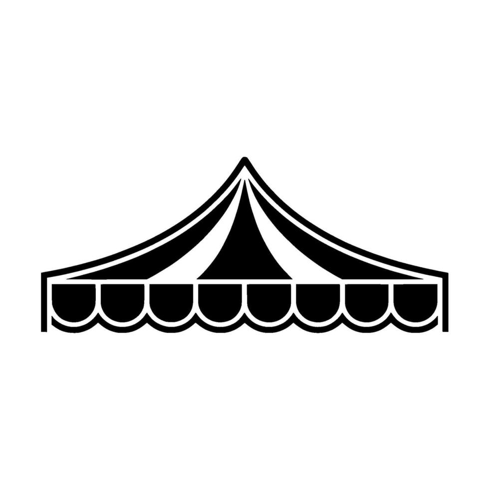 Minimalist Tent, Modern Shelter vector