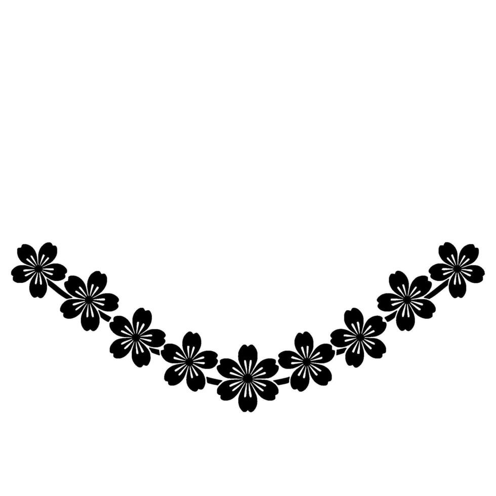 Elegant Floral Arch, Minimalist - Decorative vector