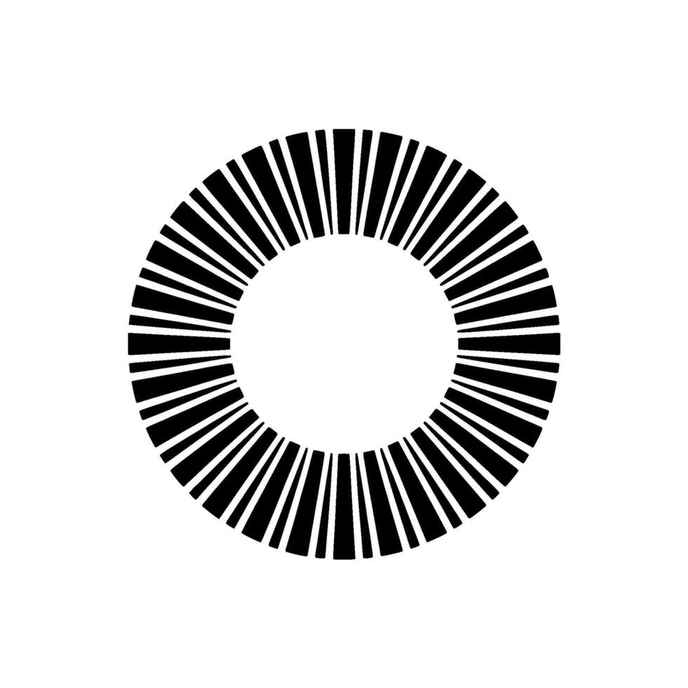 Geometric Radiance Minimalist Circular Motif - Abstract vector