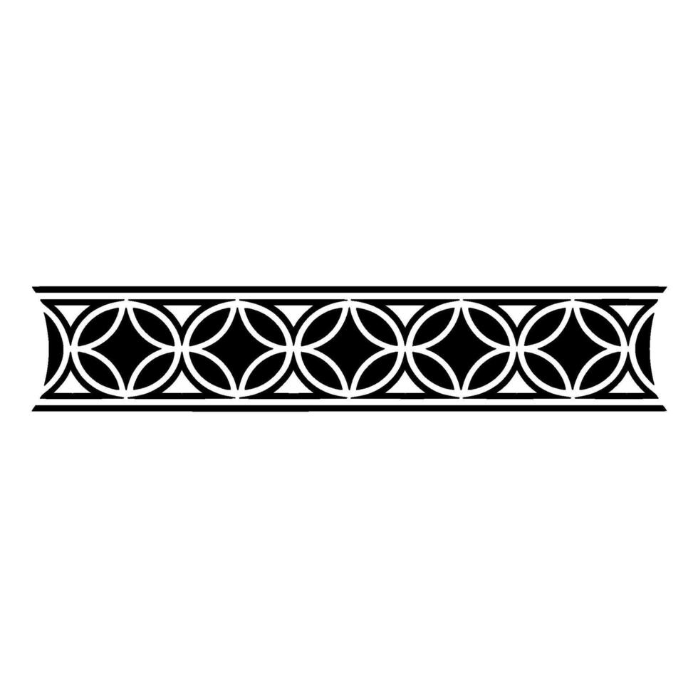 Geometric Celtic Border, Vintage Style vector