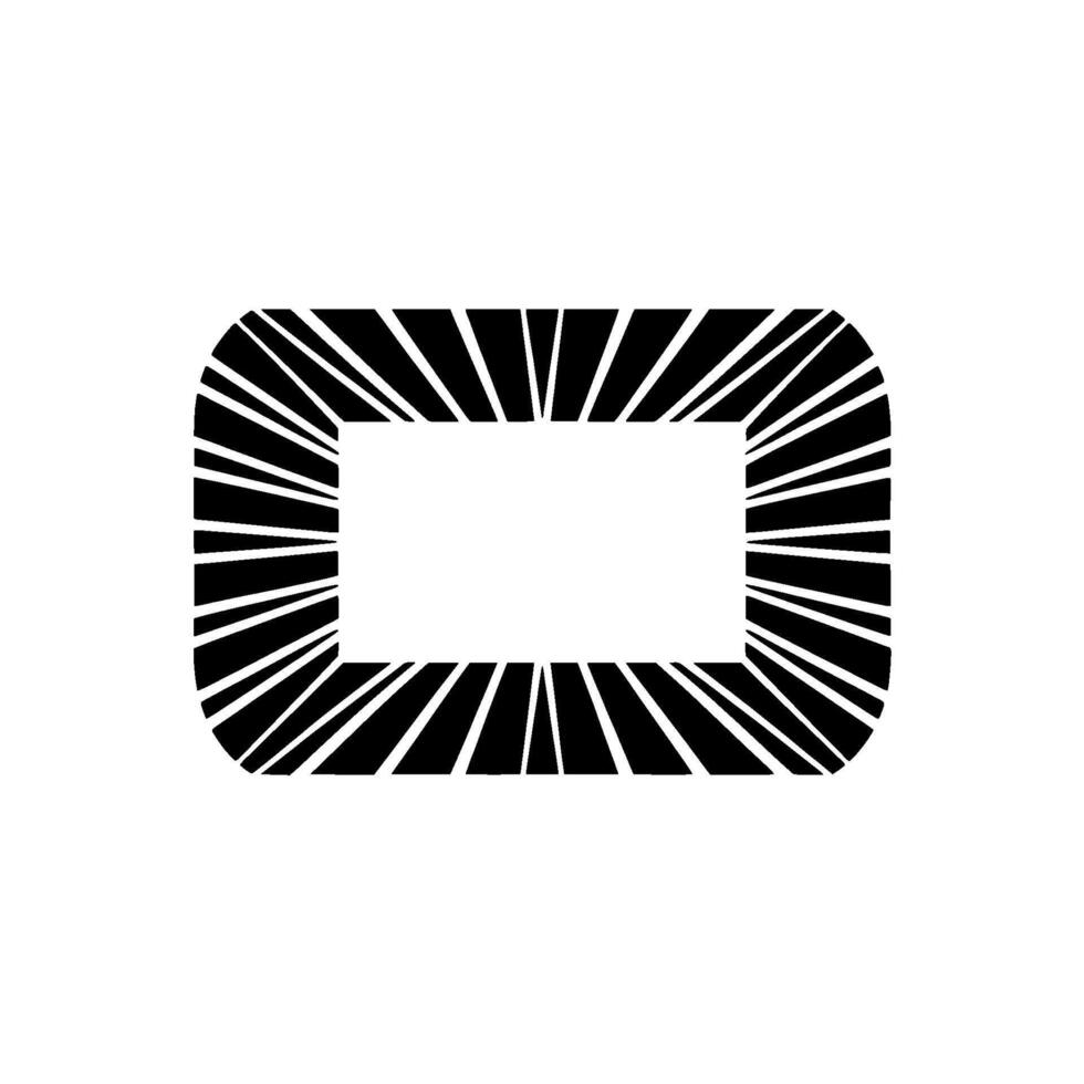 Geometric Radiance Minimalist Frame with Dynamic Lines vector