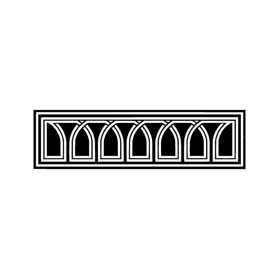 Geometric Archway, Minimalist, Elegant Pattern vector