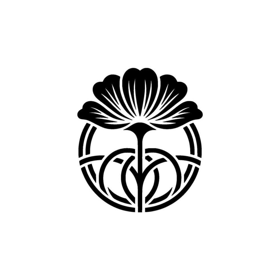 Elegant Lotus Emblem, Minimalist, Symbolic vector
