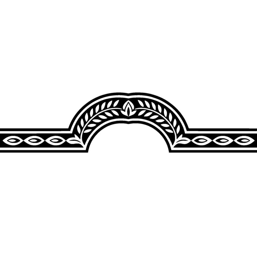 Art Deco Arch Ornament, Elegant Border vector