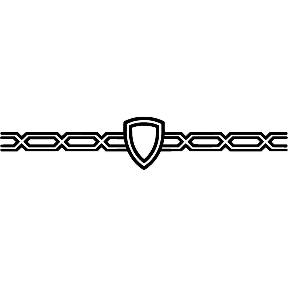 Geometric Shield Border, Art Deco Style vector
