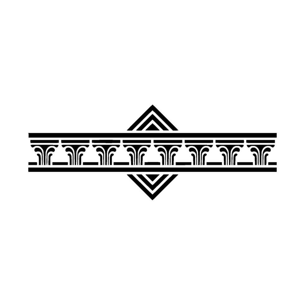 Geometric Deco Border, Classic Elegance vector