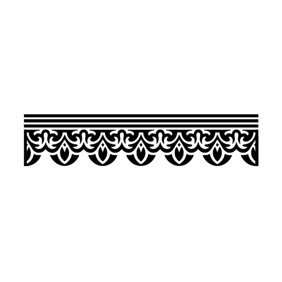 Intricate Black Border, Decorative Art Deco Trim vector