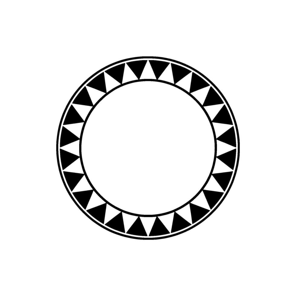 Geometric Tribal Circle, Minimalist - Flat vector