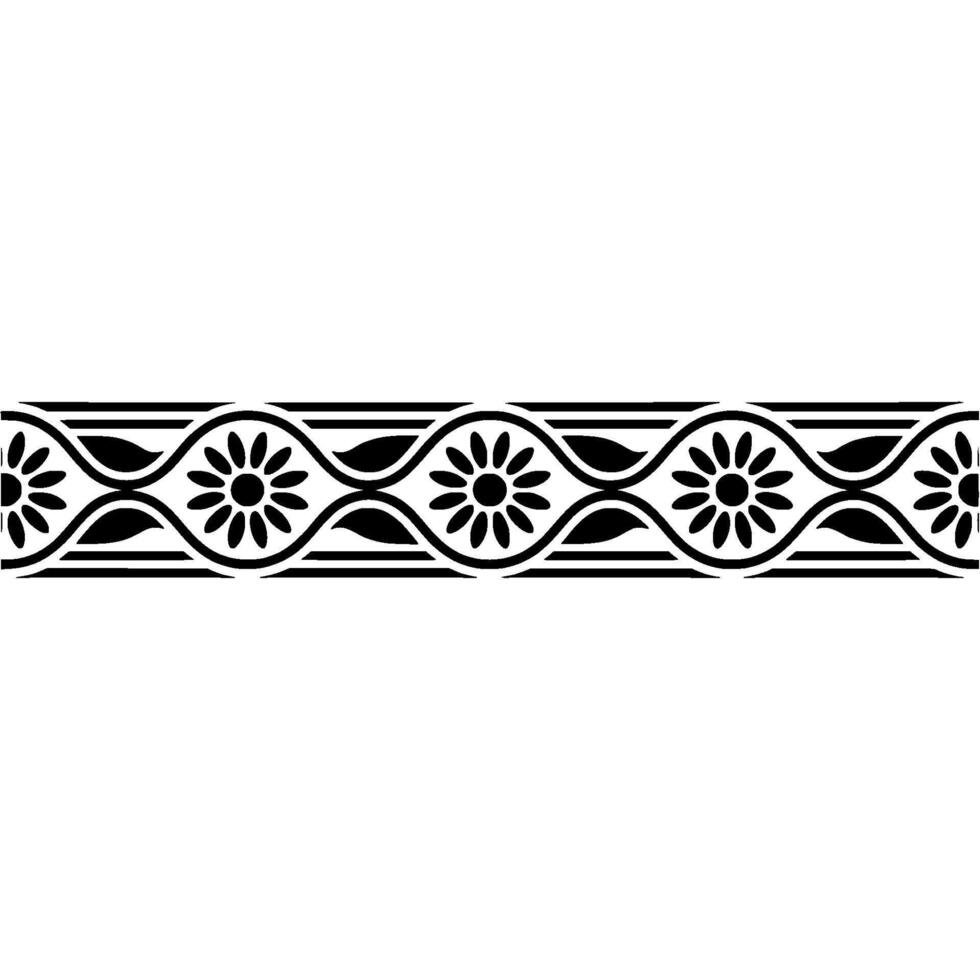 Elegant Vintage Border, Decorative Art Deco Motif vector