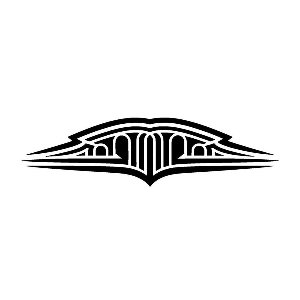 Geometric Wing Motif, Minimalist vector
