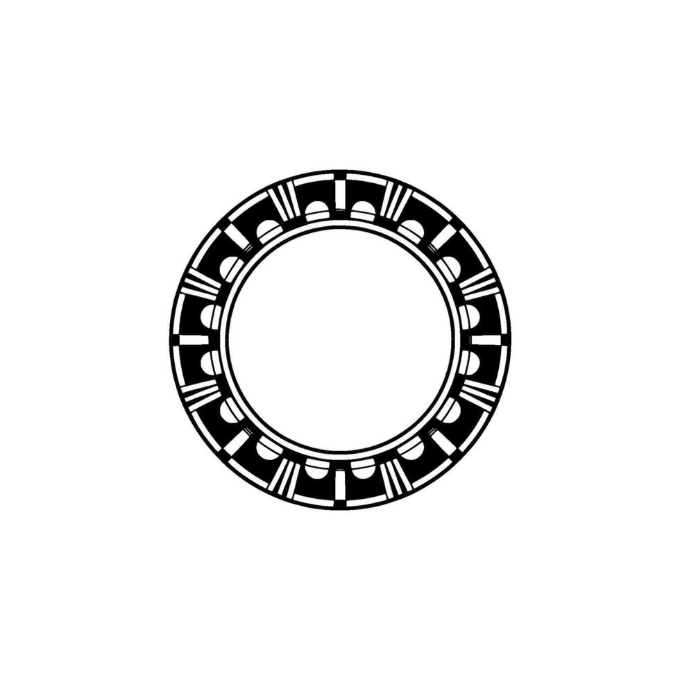 Geometric Circle Motif, Minimalist, Retro Aesthetic vector