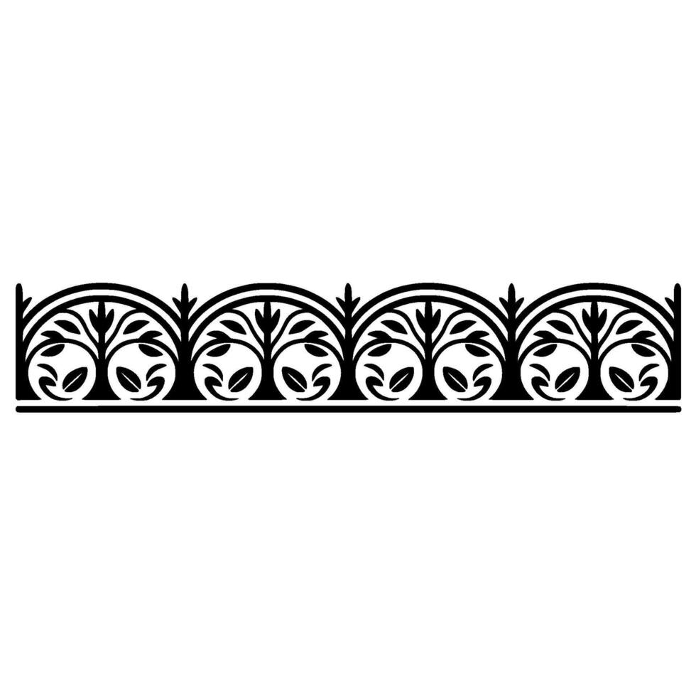 Elegant Art Nouveau Border, Decorative Element - Art nouveau - Art nouveau vector
