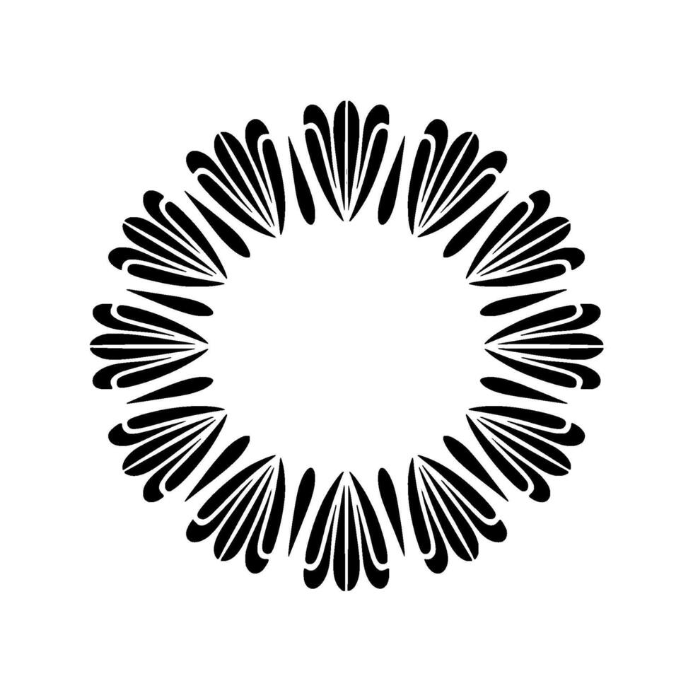 Geometric Bloom, Minimalist Symmetry vector