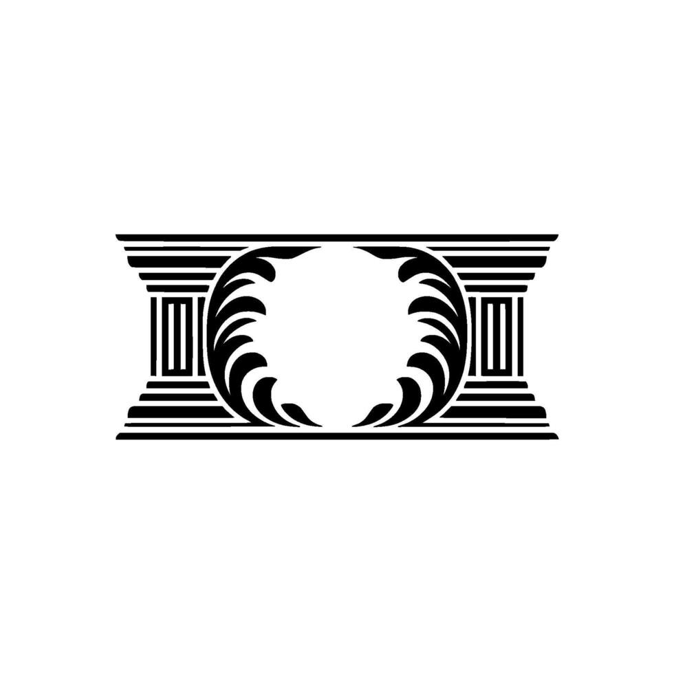 Elegant Classical Emblem, Minimalist vector