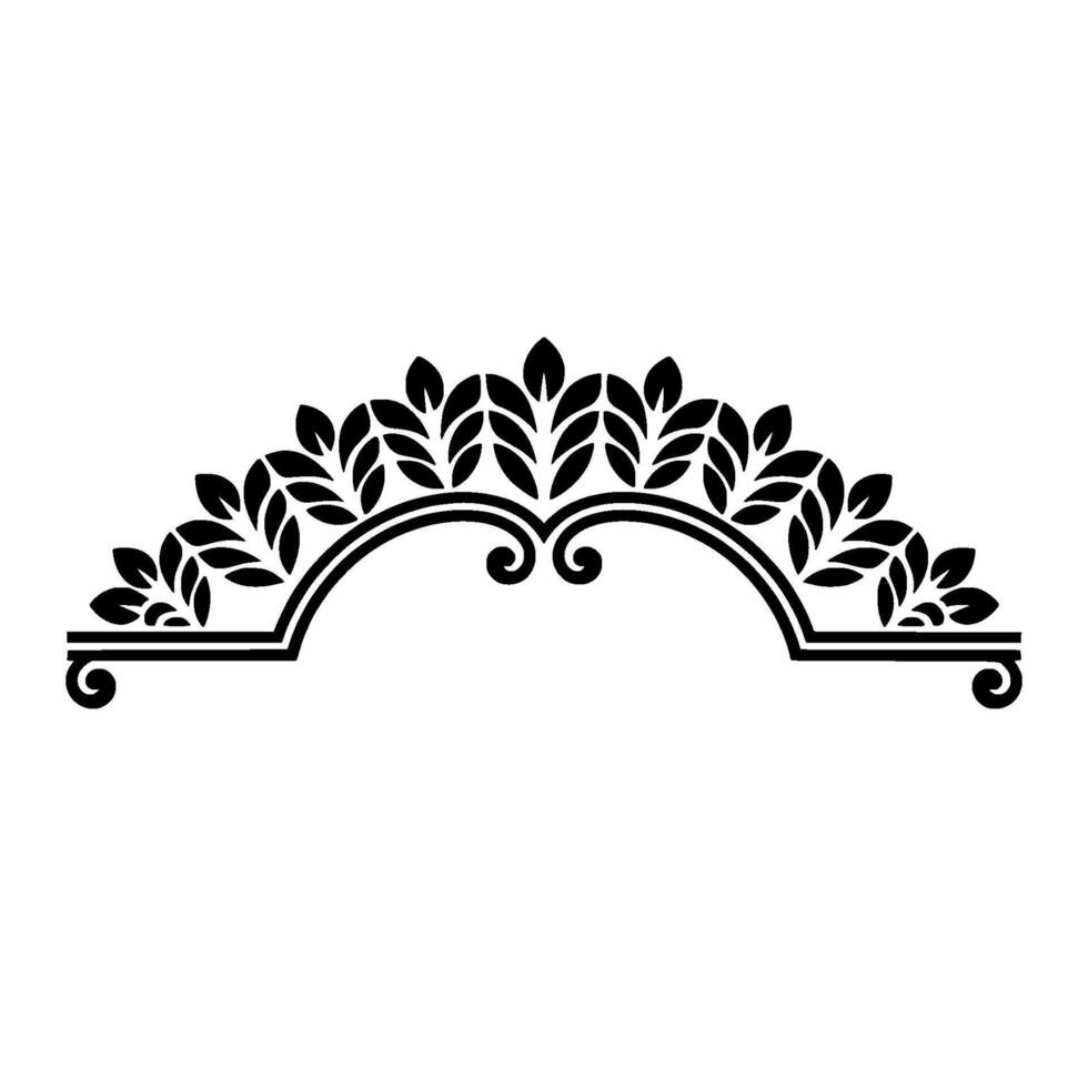 Elegant Botanical Arch, Vintage Ornamentation vector