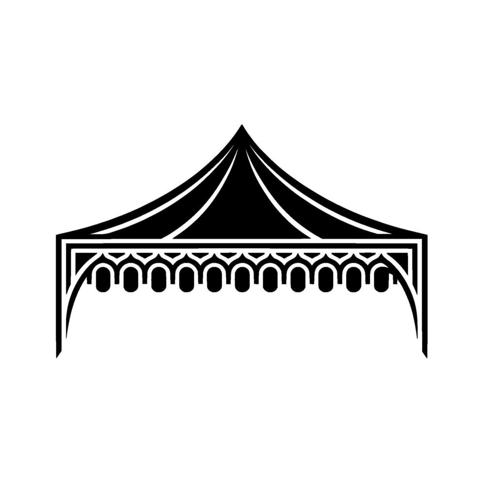 Geometric Canopy, Modern Event Shelter Illustration vector