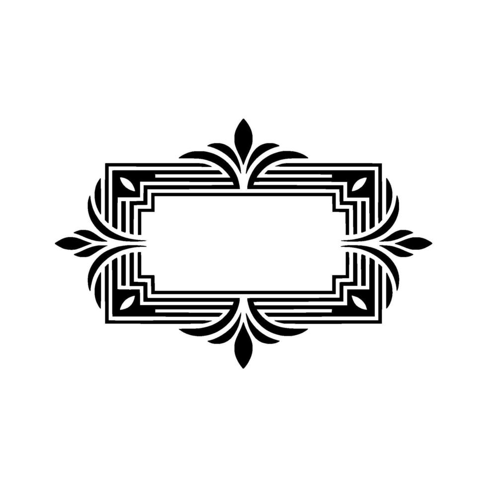 Art Deco Frame, Elegant Ornament, Vintage, Minimalist Border - Art deco - Art deco vector