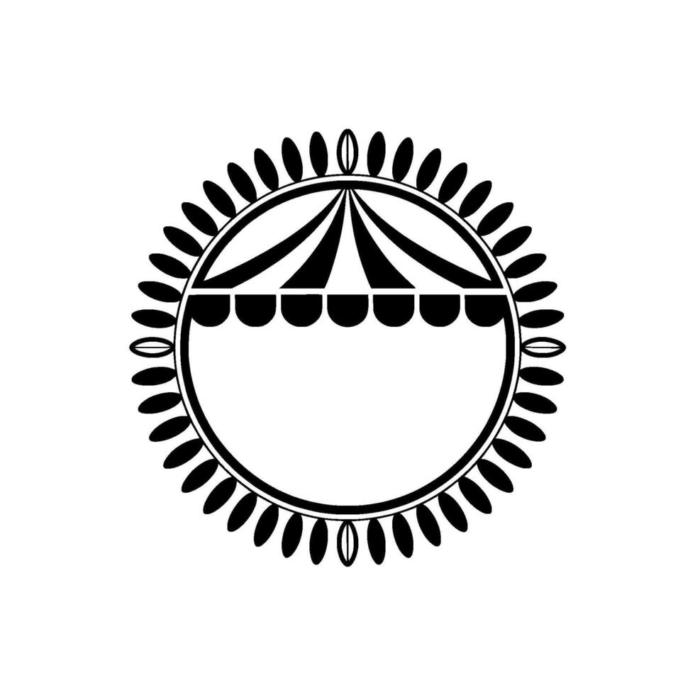 Stylized Celestial Emblem, Minimalist vector