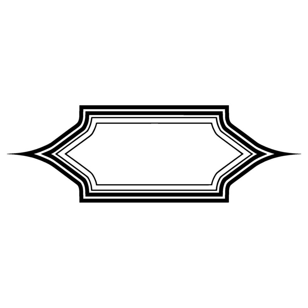 Elegant Deco Border, Vintage Element - Geometric vector