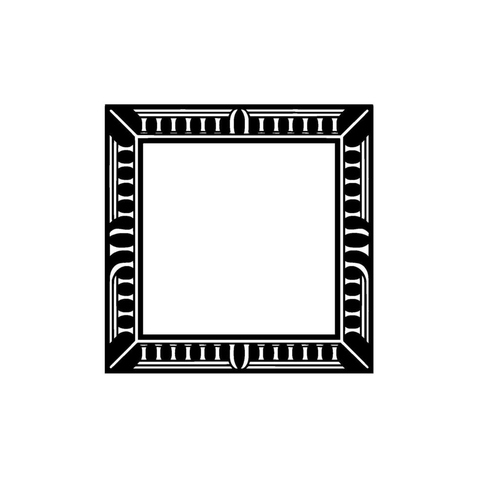 Art Deco Frame, Geometric Elegance, Vintage Style vector