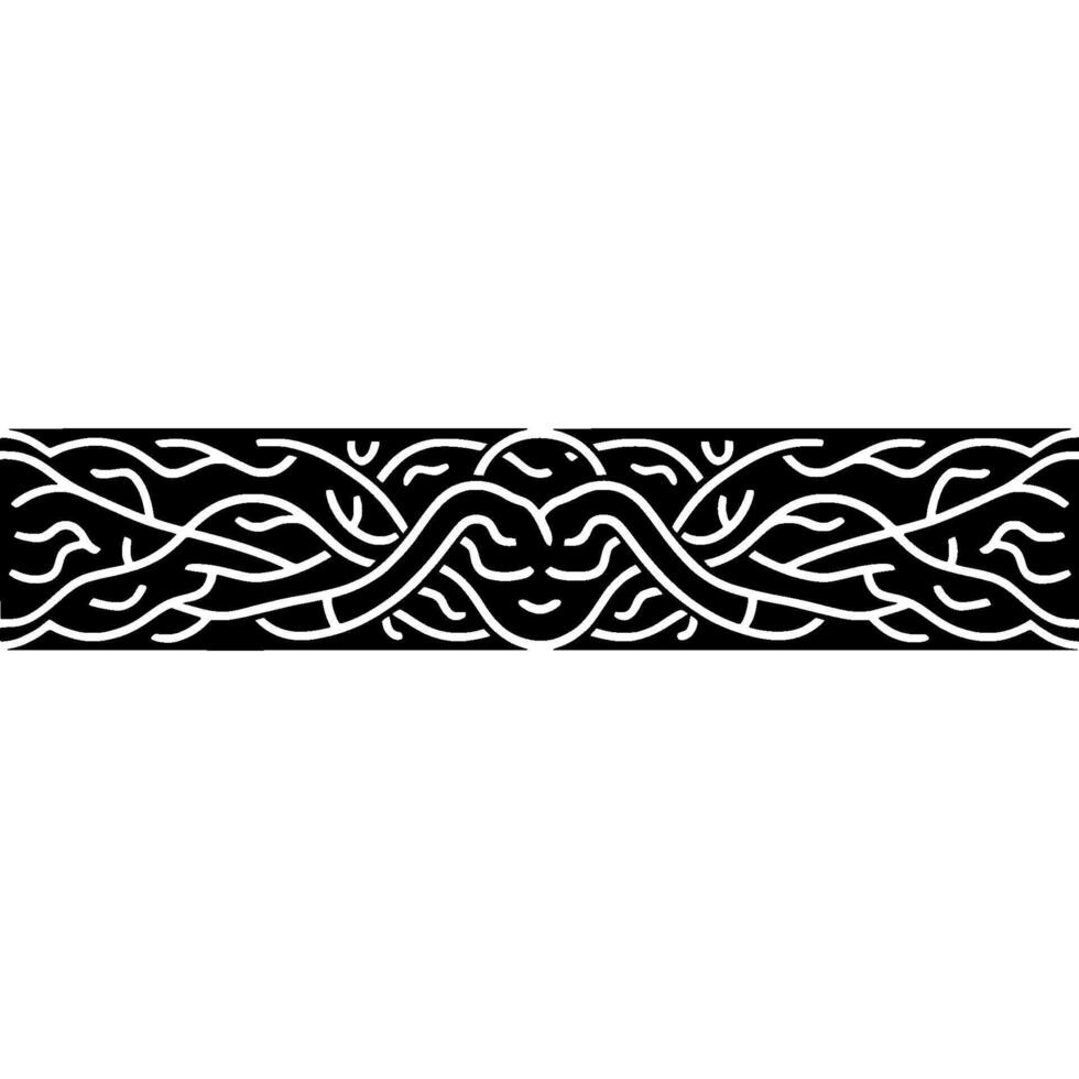 Intricate Celtic Knot Border, Vintage Style, Elegant vector