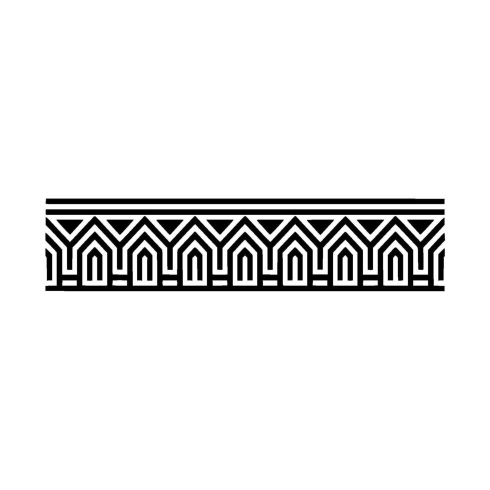 Geometric Deco Border, Elegant Pattern, Minimalist - Linear - Art deco vector