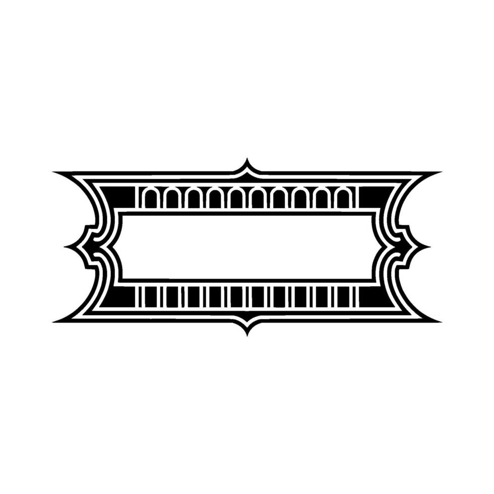 Art Deco Frame, Elegant, Vintage Style, Placeholder vector