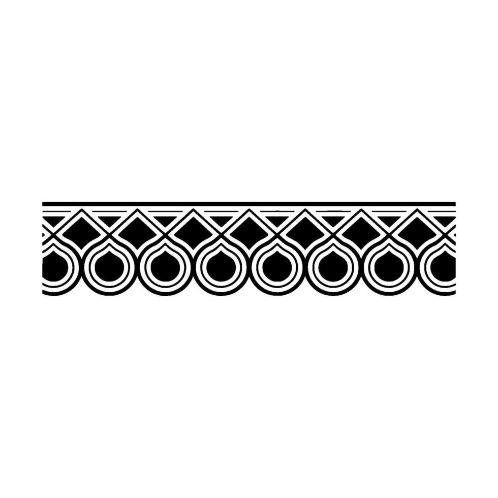 Geometric Deco Border, Minimalist, Elegant Pattern - Art deco vector