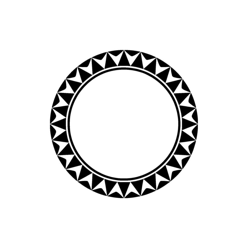 Geometric Tribal Circle, Minimalist - Scandinavian vector