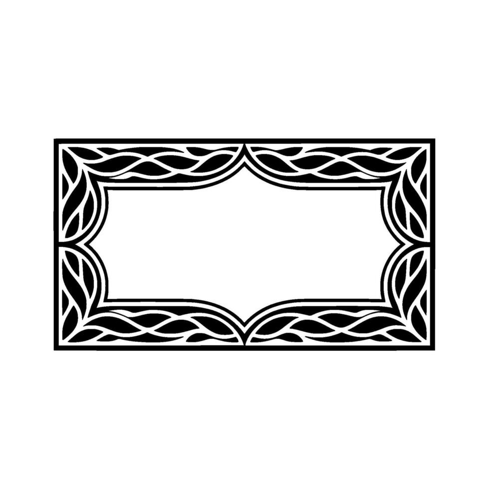 Intricate Celtic Frame, Vintage, Elegant Border - Geometric vector