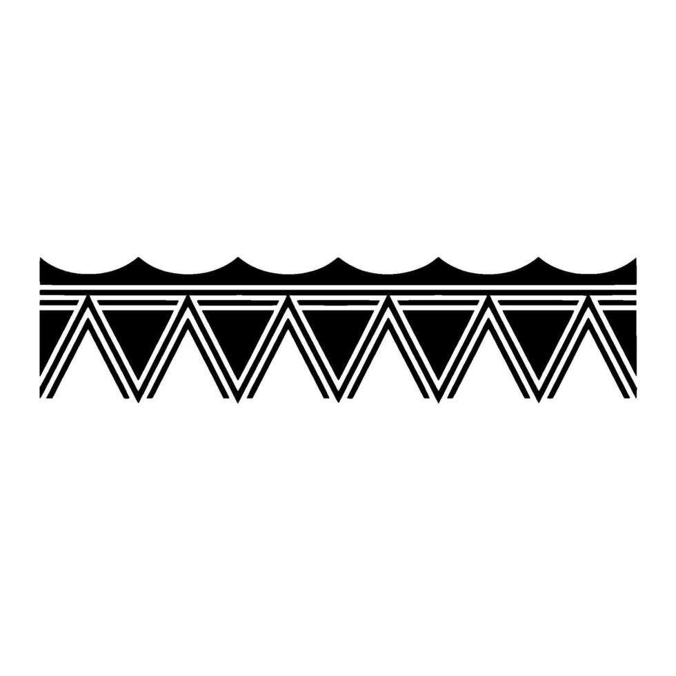Geometric Wave Border, Minimalist - Triangle vector