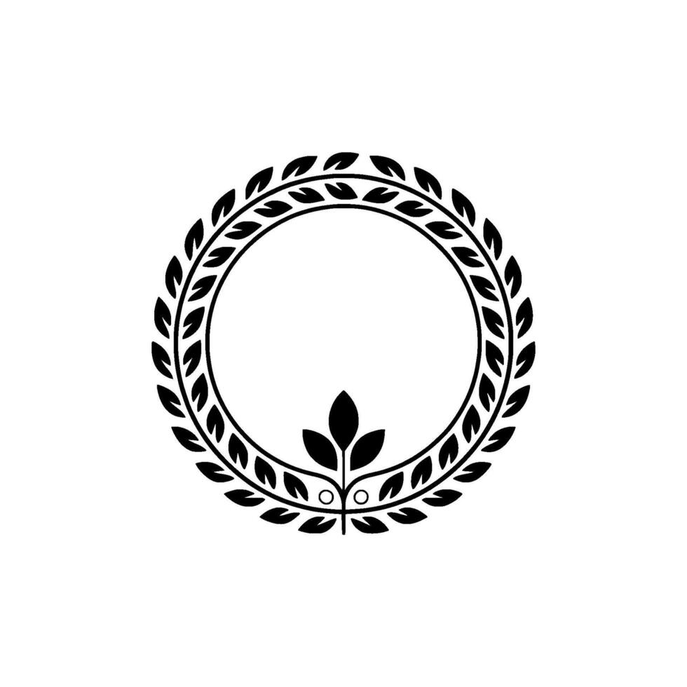 Elegant Botanical Frame, Vintage Element - Wreath vector
