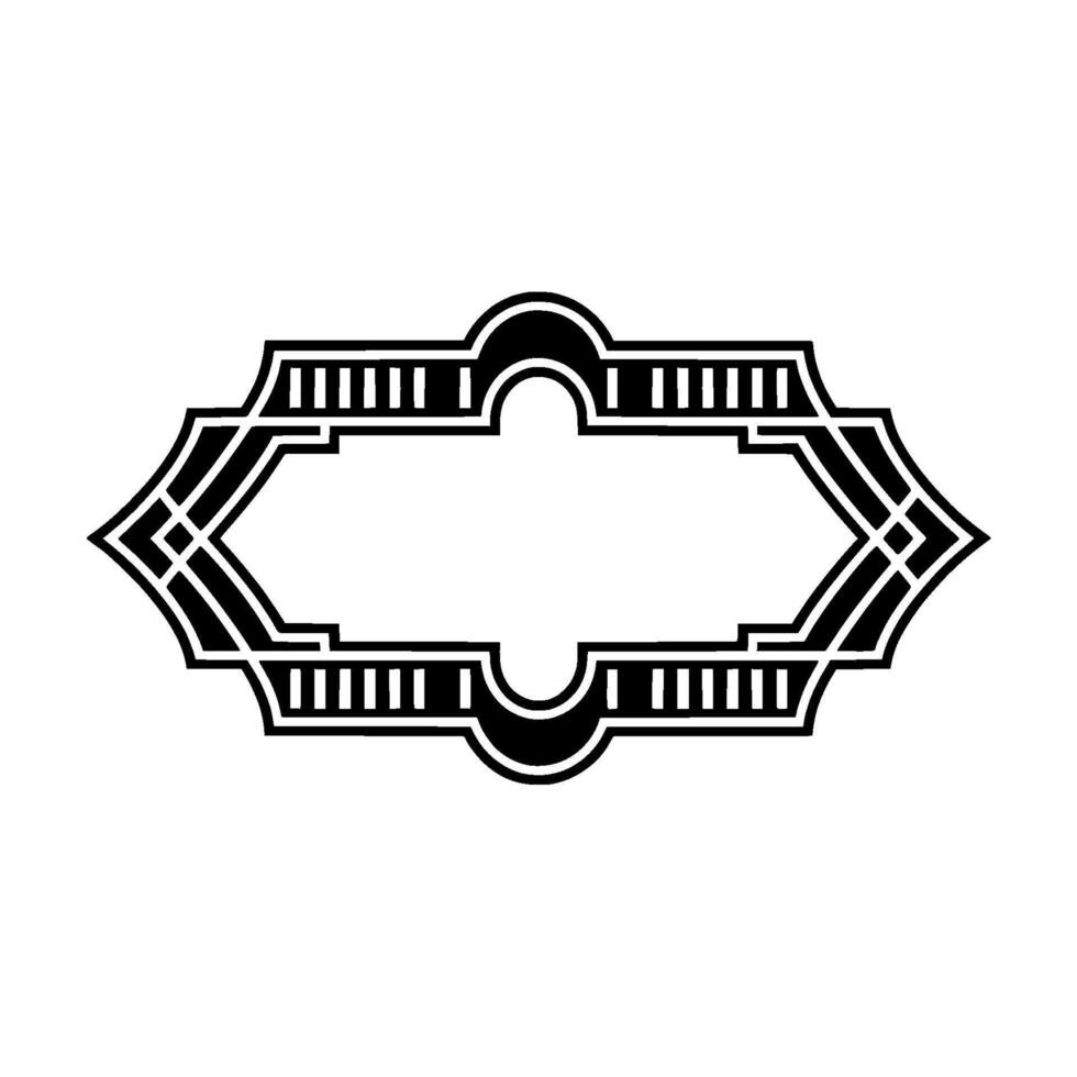 Art Deco Frame, Geometric Ornament, Vintage - Art deco - Art deco vector