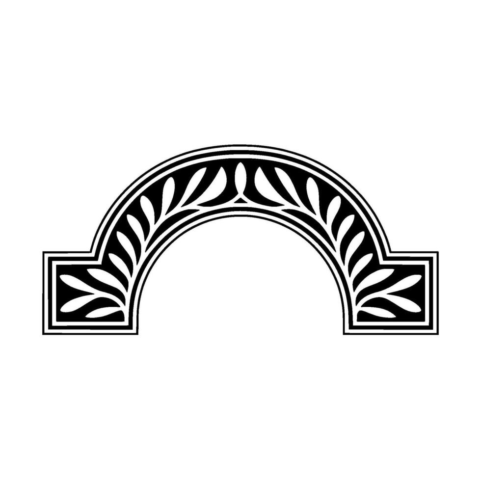 Elegant Arch Ornament, Art Deco Style vector