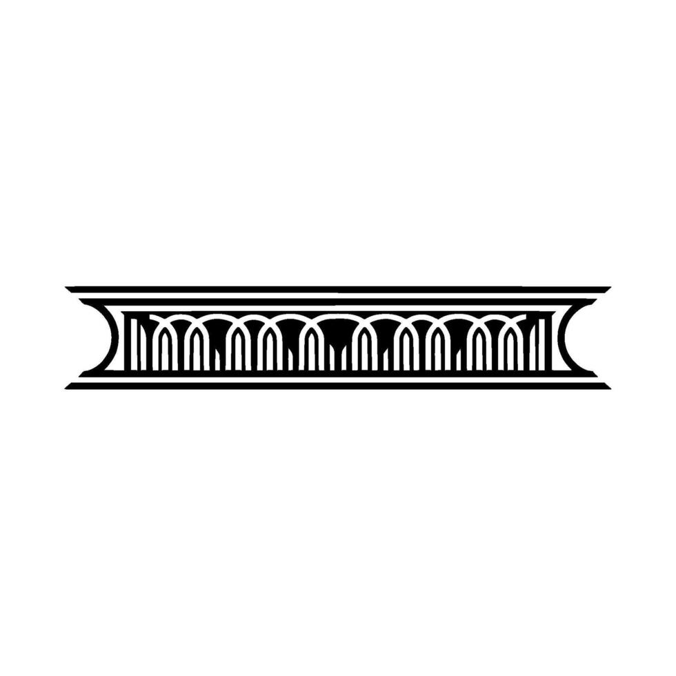 Geometric Archway, Stylized Ornamentation, Minimalist - Arch vector