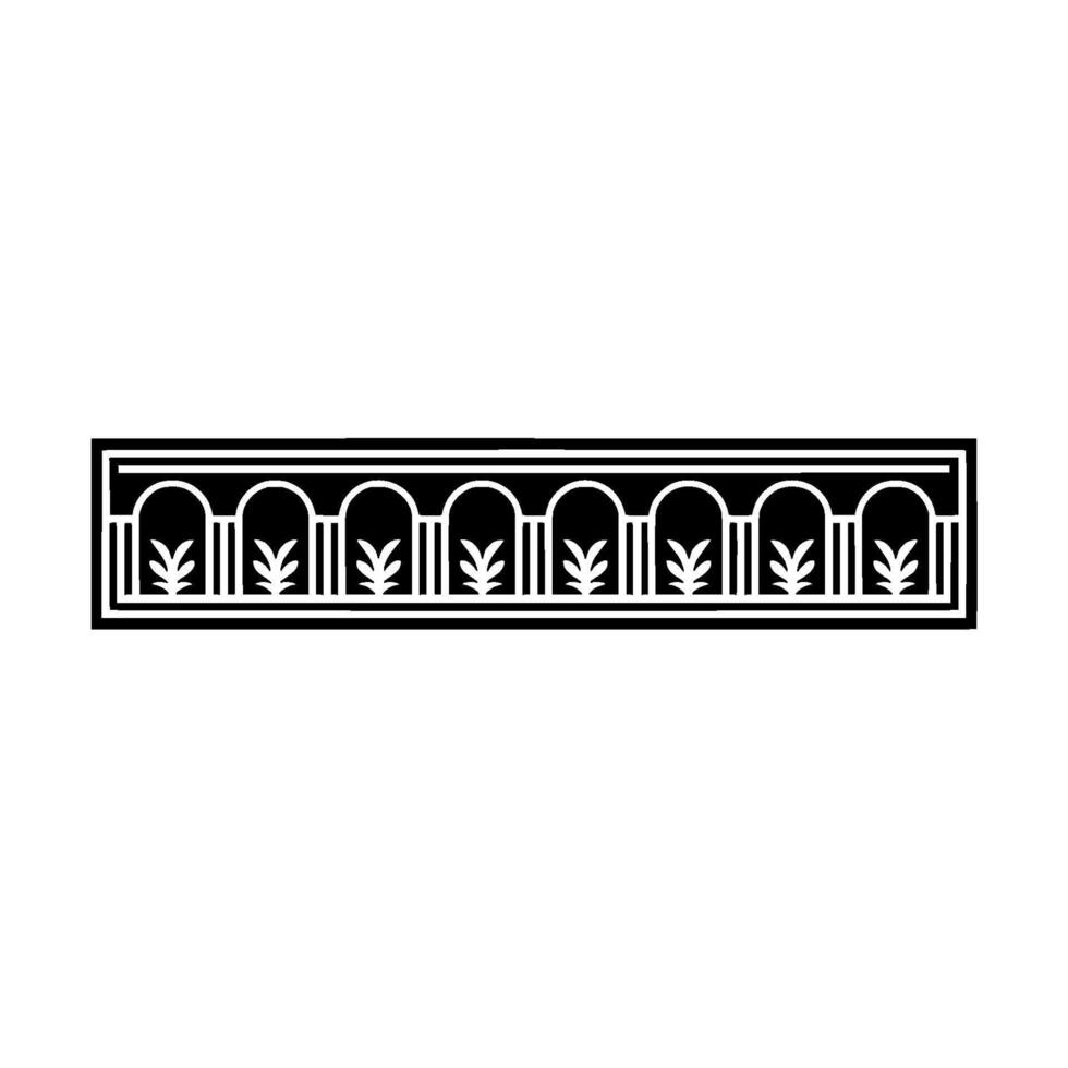 Geometric Arch Border, Minimalist , Elegant Pattern vector