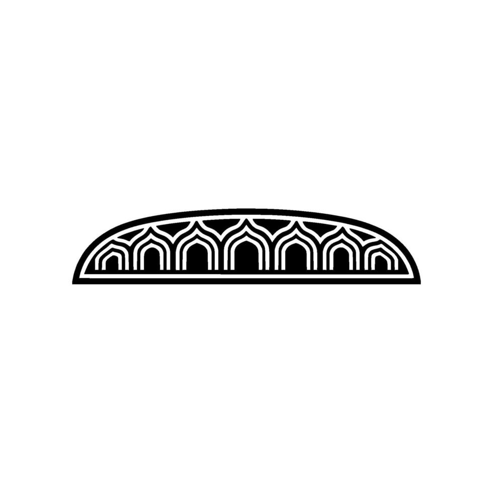 Geometric Arch Motif, Minimalist , Subtle Texture vector