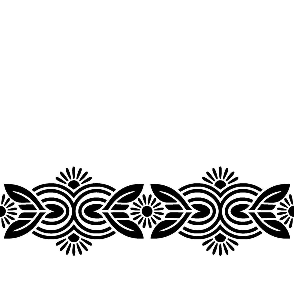 Geometric Tribal Border, Elegant , Minimalist Pattern vector