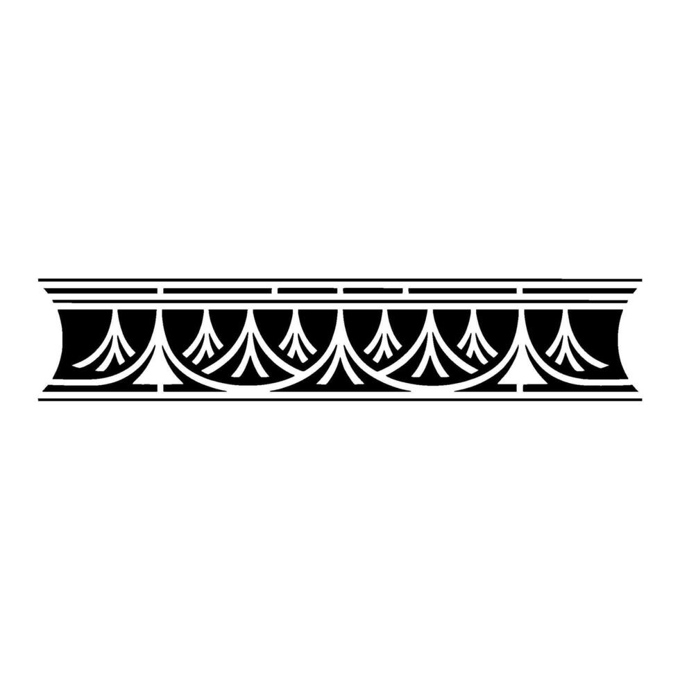 Art Deco Ornament Border, Geometric , Elegant Detail - Art deco vector