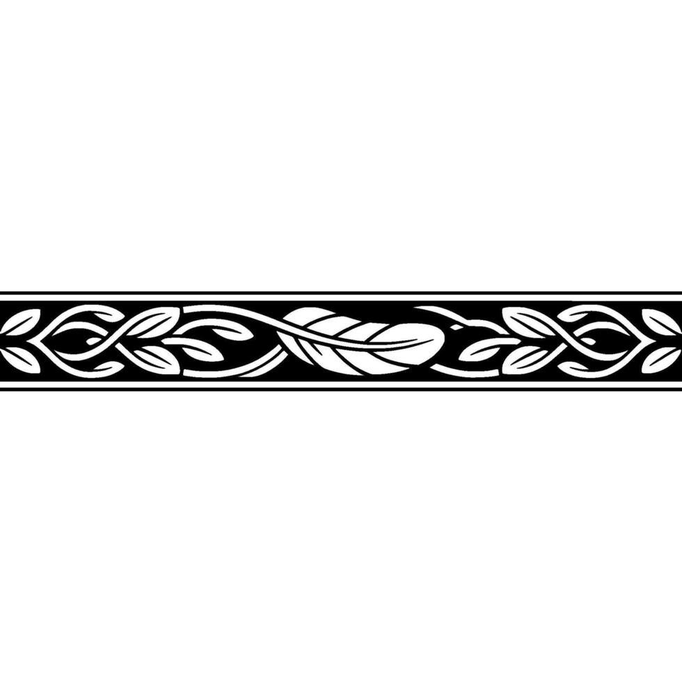 Intricate Celtic Border, Vintage , Elegant Ornament - Foliage vector