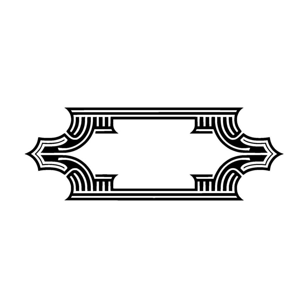 Art Deco Frame, Geometric Ornament, Elegant Border - Pattern vector