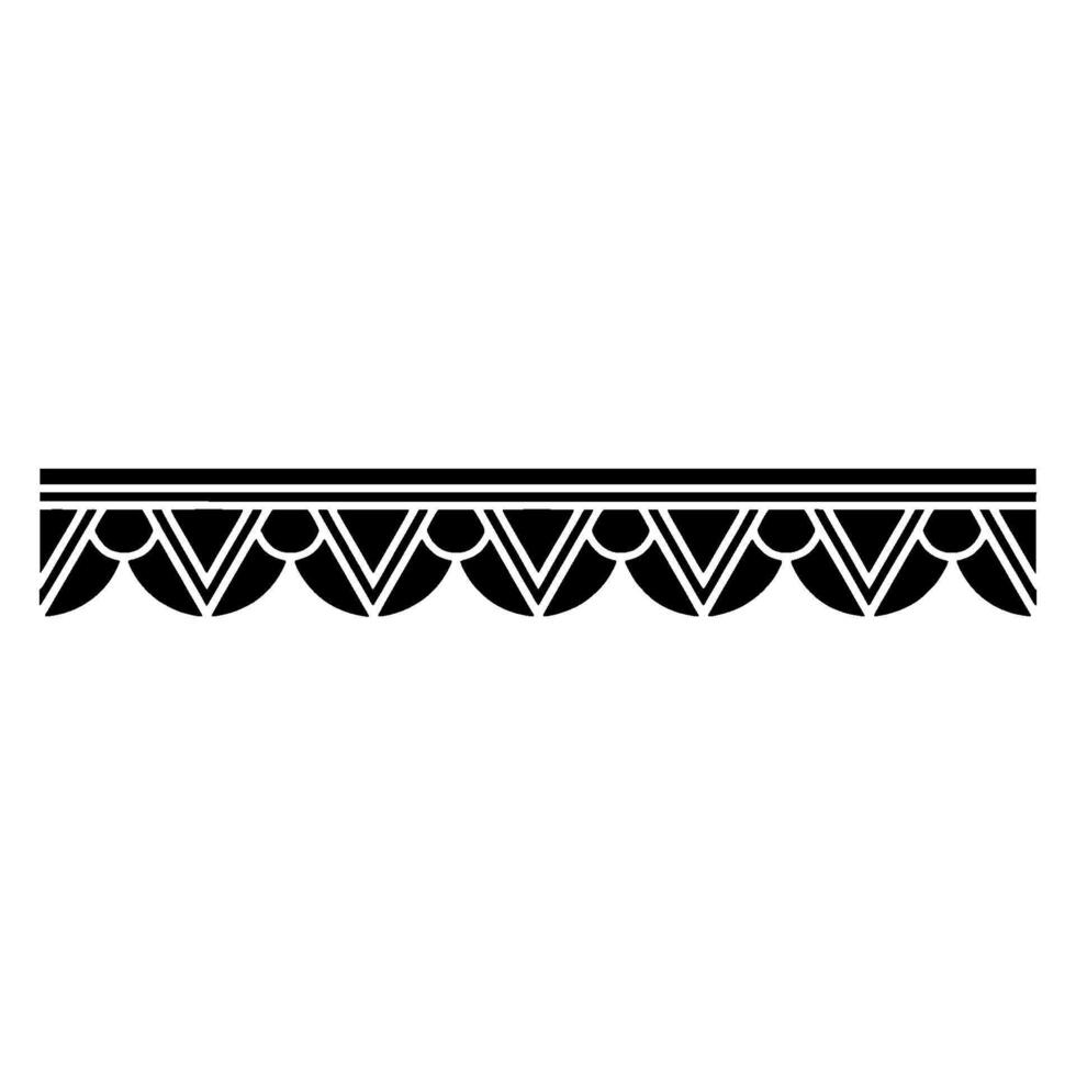 Art Deco Geometric Border Elegant, Stylized vector