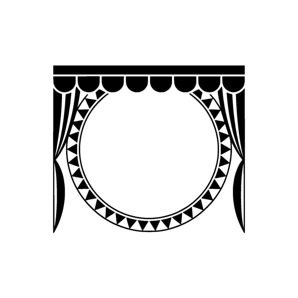 Art Deco Stage Border, Geometric Ornamentation vector