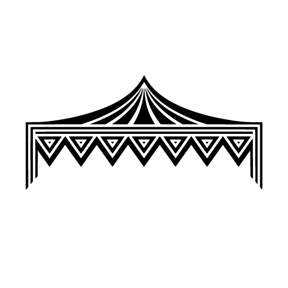 Geometric Tent Silhouette, Art Deco Style - Art deco vector