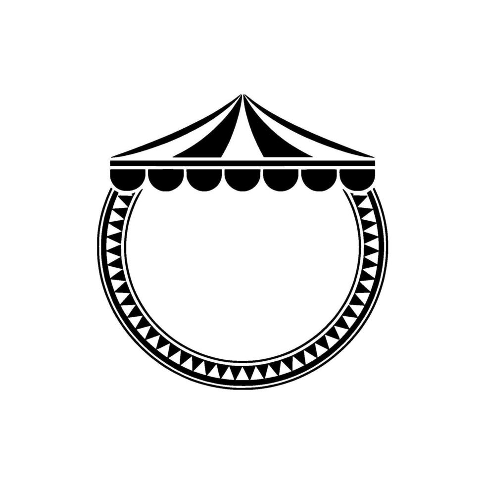 Stylized Tent Emblem, Vintage, Minimalist - Geometric vector