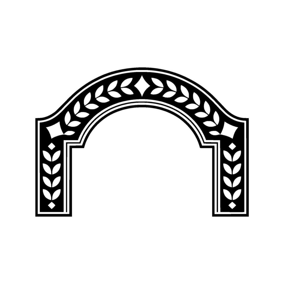 Elegant Archway Ornament, Vintage Style vector