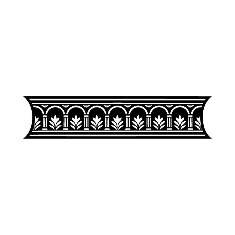 Elegant Classical Border, Detailed Decorative Element - Ornament vector